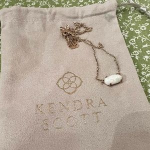 Kendra Scott Rose Gold Everlyne Opal Necklace